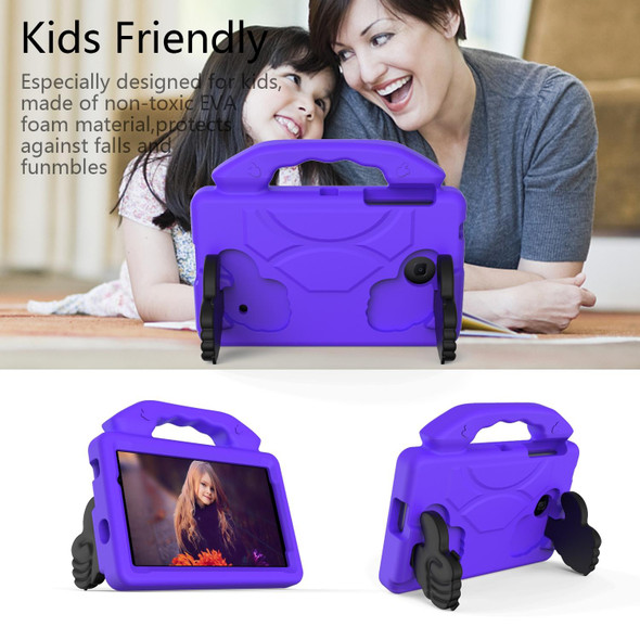 Galaxy Tab 4 7.0 T230 / T231 EVA Material Children Flat Anti Falling Cover Protective Shell With Thumb Bracket(Purple)