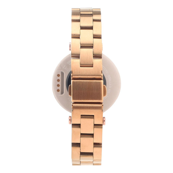 Stainless Steel Three Beads Hand Detachable Xiaoman Watch Band - Garmin Lily(Rose Gold)