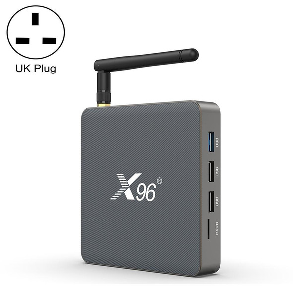 X96 X6 8K Smart TV BOX Android 11.0 Media Player, RK3566 Quad Core ARM Cortex A55, RAM: 8GB, ROM: 128GB, Plug Type:UK Plug