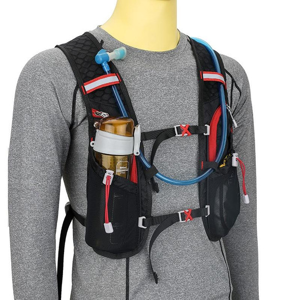INOXTO Outdoor Sports Backpack Marathon Running Cycling Bag Water Kettle Bag(IX498B Black)