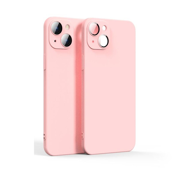 Lens Glass Film Liquid State Phone Case - iPhone 13(Pink)