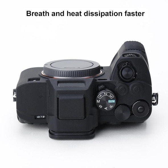 Soft Silicone Protective Case for Sony A7 IV (Black)