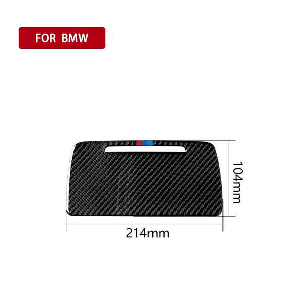 Three Color Carbon Fiber Car Storage Box Decorative Sticker for BMW 5 Series F10 2011-2017