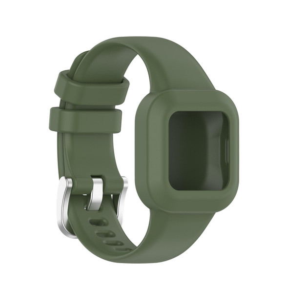 Garmin Vivofit JR3 Silicone Pure Color Watch Band(Dark Green)