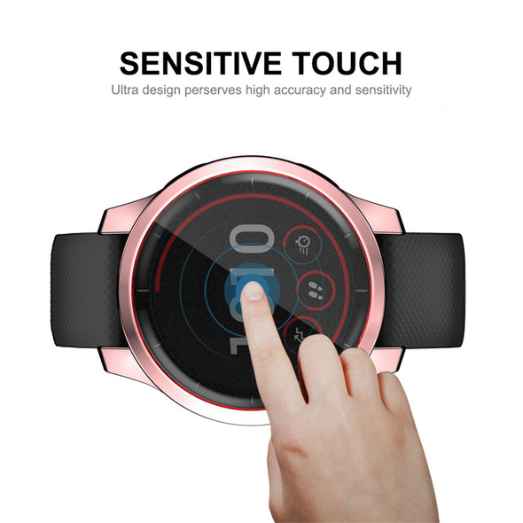 Garmin Venu 2S 40mm / Vivoactive 4S 40mm ENKAY Hat-Prince Full Coverage Electroplate TPU Soft Case(Pink)