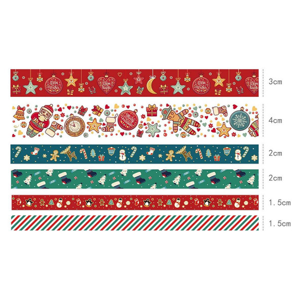 2 Sets Boxed Christmas Pocket Tape Decoration Material(Christmas Combination Set)