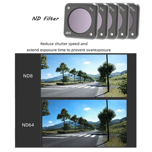 JSR  Action Camera Filters for DJI Action 2,Style:  ND16