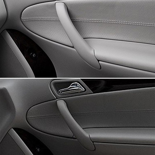 Car Front Right Inside Doors Handle Pull Trim Cover for Mercedes-Benz C-class W203 -2007, Left Driving (Black)