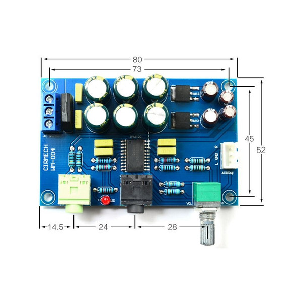 TPA6120 Amp Board HIFI TPA6120A2 Enthusiast Grade Headphone Amplifier Board Zero Noise Board