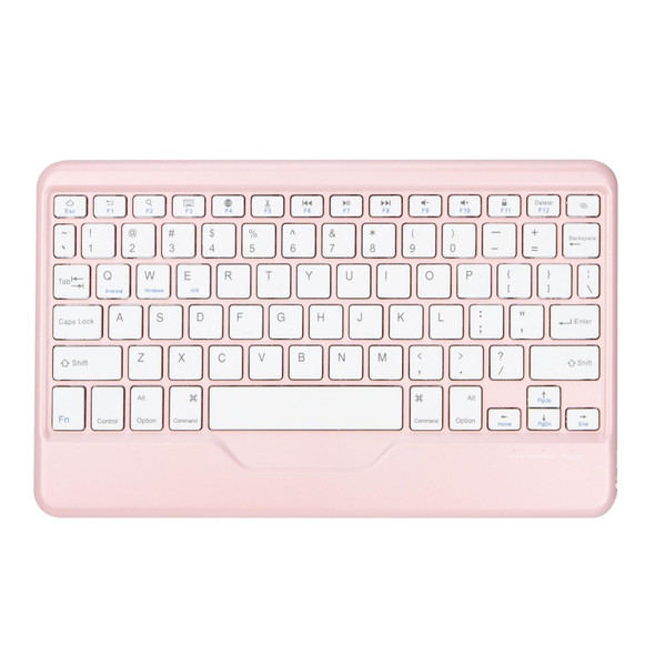 Z098B Pen Slot Bluetooth Keyboard Leather Tablet Case - iPad Air 2022/2020 (Pink)