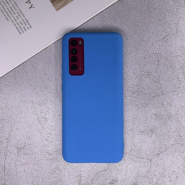 Huawei Nova 7 Shockproof Frosted TPU Protective Case(Light Blue)