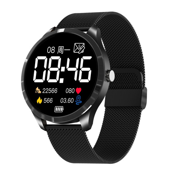 Q9L 1.28 inch IPS Color Screen IP67 Waterproof Smart Watch, Support Blood Pressure Monitoring / Heart Rate Monitoring / Sleep Monitoring(Black)