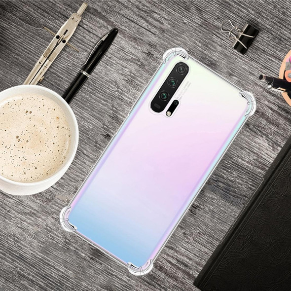 Huawei Nova 6 (4G/5G) Four-Corner Anti-Drop Ultra-Thin Transparent TPU Phone Case(Transparent)