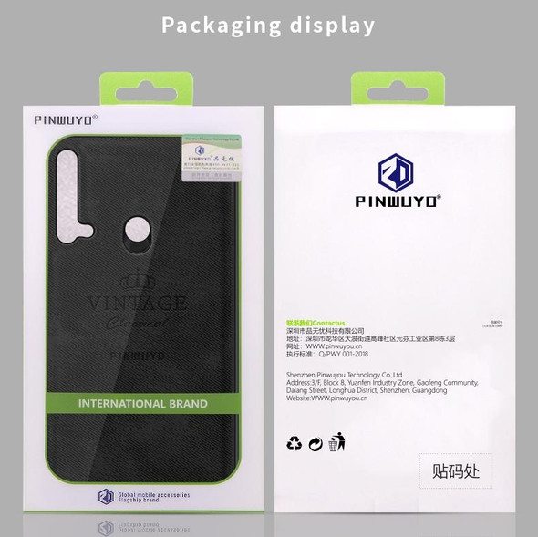 PINWUYO Shockproof Waterproof Full Coverage PC + TPU + Skin Protective Case  for Huawei Nova 5i / P20 Lite 2019(Gray)