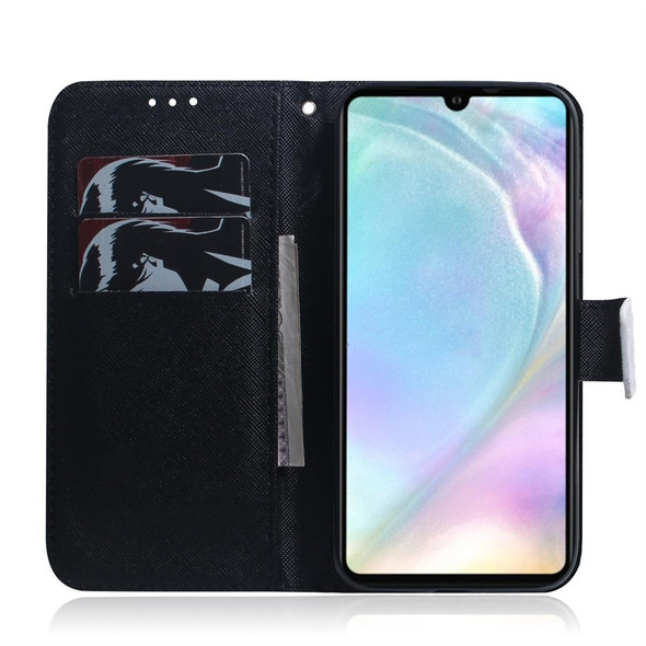 Anger Pattern Coloured Drawing Horizontal Flip Leatherette Case for Huawei P30, with Holder & Card Slots & Wallet