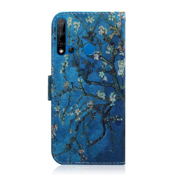 Painting Pattern Coloured Drawing Horizontal Flip Leather Case with Holder & Card Slots & Wallet for Huawei P20 Lite 2019 / Nova 5i(Apricot Flower)