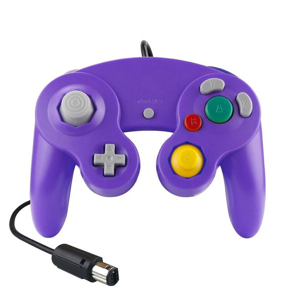 2 PCS Single Point Vibrating Controller Wired Game Controller - Nintendo NGC / Wii, Product color: Purple