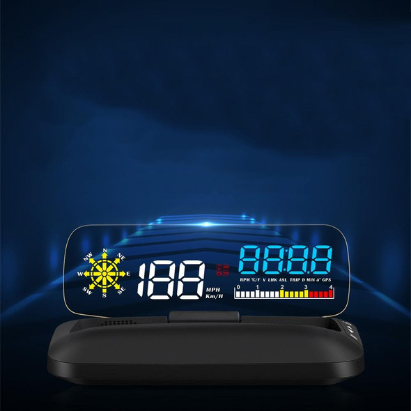 C5 OBD2 + GPS Mode Car HUD Head-up Display Water Temperature / Vehicle Speed / Voltage