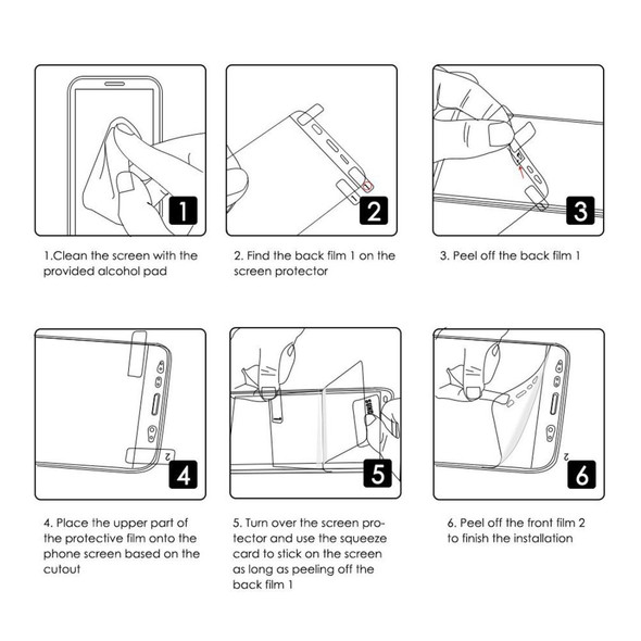 Huawei P40 ENKAY Hat-Prince 0.1mm 3D Full Screen Protector Explosion-proof Hydrogel Film