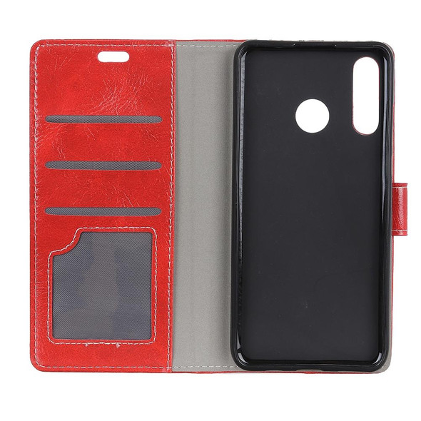 Retro Crazy Horse Texture Horizontal Flip Leather Case for Huawei P30 Lite, with Wallet & Holder & Card Slots & Photo Frame (Red)