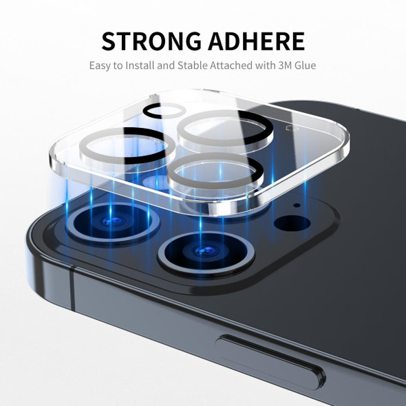2 PCS ENKAY Hat-Prince 9H Rear Camera Lens Tempered Glass Film for iPhone 13 Pro / 13 Pro Max