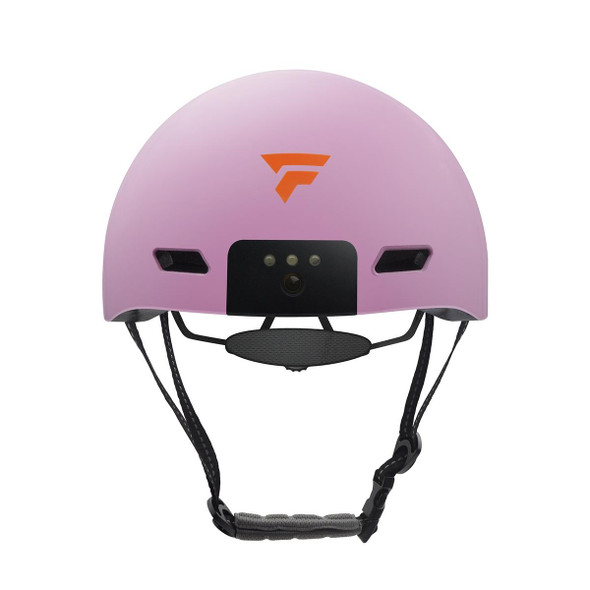 Foxwear V6 Camera Recorder Smart 1080P HD With Light Riding Helmet, Size: One Size(Pink)