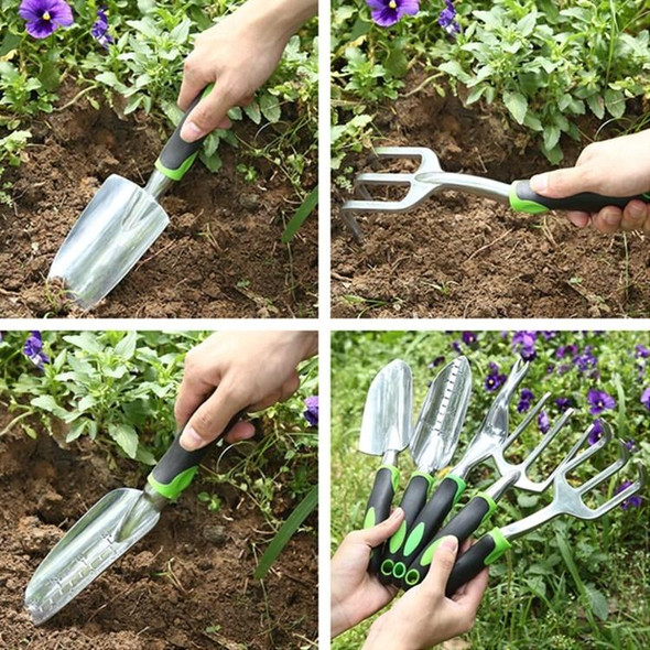 3 PCS Three-tooth Rake Aluminum Alloy Garden Vegetable Garden Tool Sea Tool