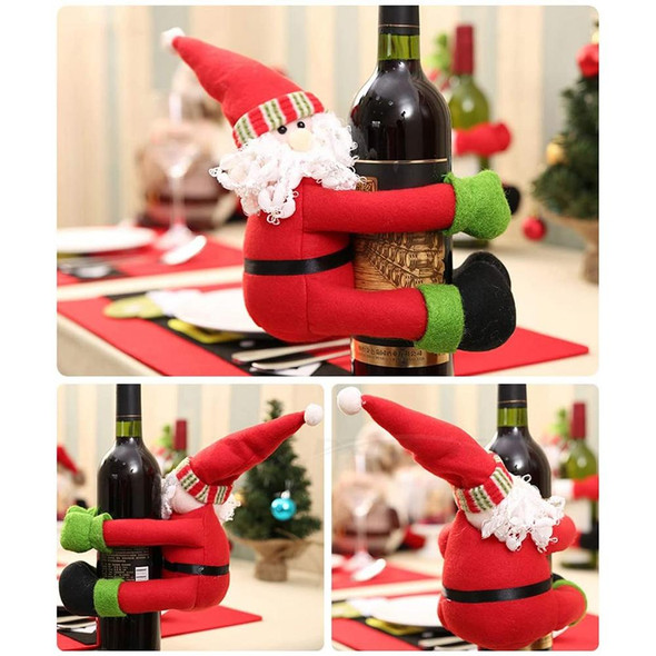 Christmas Wine Bottle Bag Cover Christmas Table Decoration(Santa Claus)