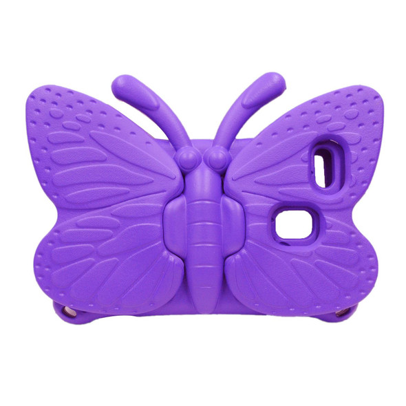 Galaxy Tab A7 Lite T220/T225 2021 Butterfly Bracket Style EVA Children Falling Proof Cover Protective Case(Purple)