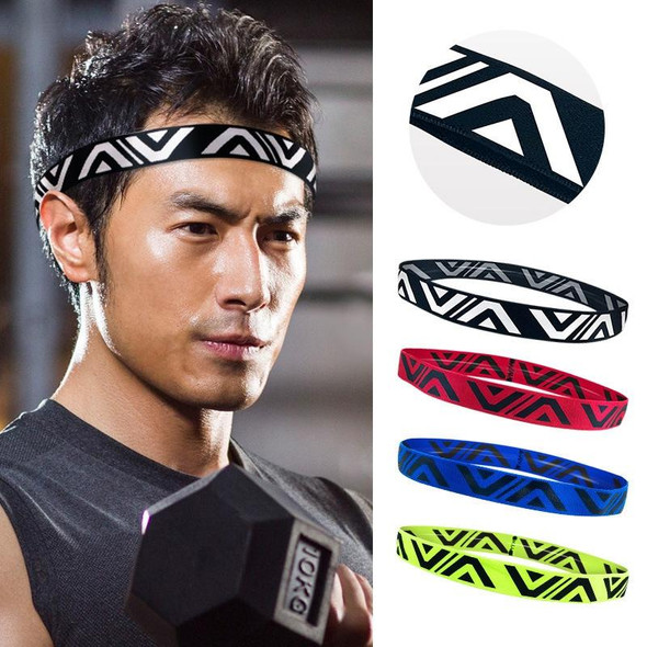 2PCS Summer Sports Fitness Yoga Headband Sweat-absorbing Non-slip Sweatband(White Green)