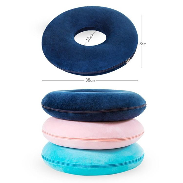 Anti-Decubitus Cushion Memory Foam Circle Chair Cushion(Navy)