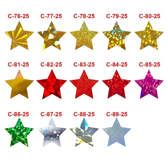 10 PCS Colorful Stars Thank You Stickers Gift Wrap Decorative Sealing Stickers, Size: 25mm(C-87-25)