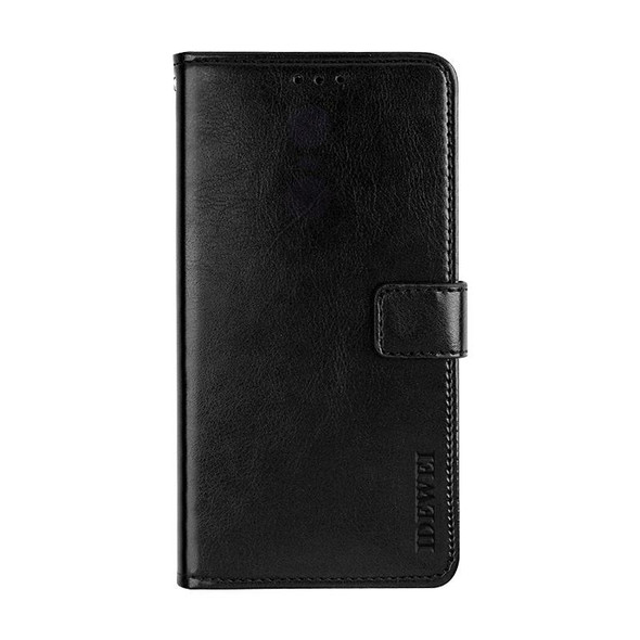 Alcatel 1SE 2020 idewei Crazy Horse Texture Horizontal Flip Leatherette Case with Holder & Card Slots & Wallet(Black)