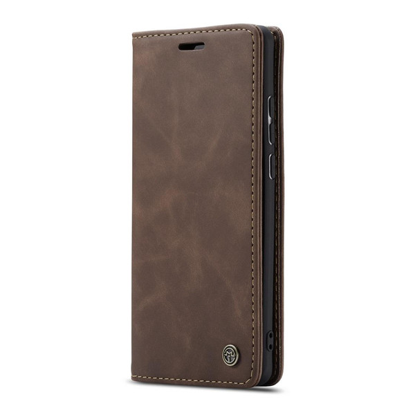 CaseMe-013 Multifunctional Retro Frosted Horizontal Flip Leatherette Case for Huawei P30 Pro, with Card Slot & Holder & Wallet (Coffee)