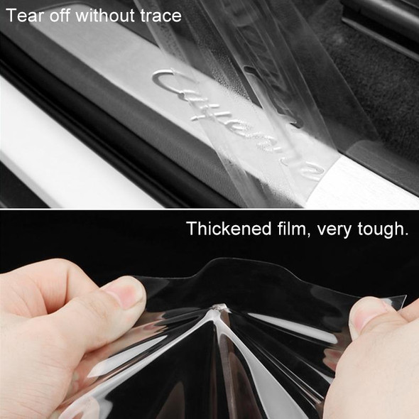 Universal Car Door Invisible Anti-collision Strip Protection Guards Trims Stickers Tape, Size: 10cm x 10m