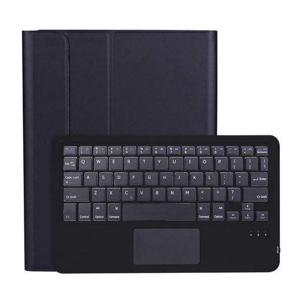 A098B-A Detachable ABS Ultra-thin Bluetooth Keyboard + TPU Tablet Case for iPad Air 4 10.9 inch (2020), with Stand & Pen Slot & Touch(Black)