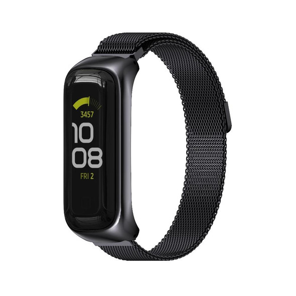 Samsung Galaxy Fit 2 MIJOBS Milan Magnetic Stainless Steel Watch Band(Black)