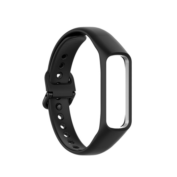 Samsung Galaxy Fit 2 Silicone Watch Band(Black)