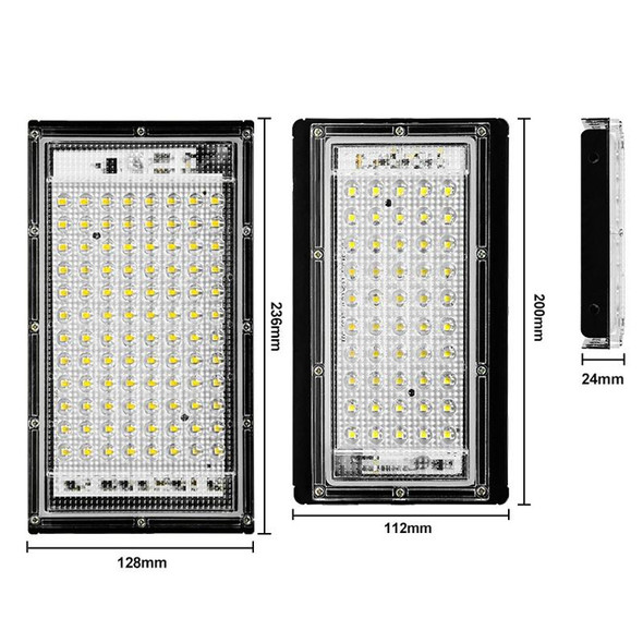 Waterproof LED Flood Light Outdoor Garden Light Construction Site Lighting Project Light, Specs: 50W 50 Beads (Warm White)