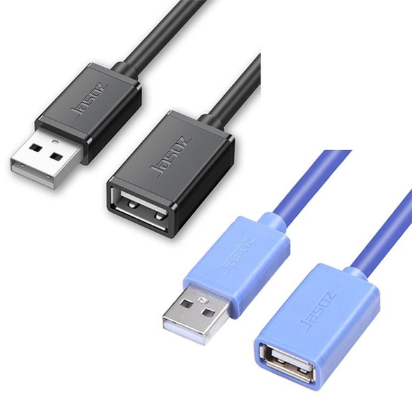 3 PCS Jasoz USB Male to Female Oxygen-Free Copper Core Extension Data Cable, Colour: Dark Blue 3m