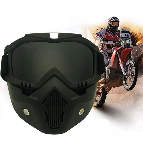 Motorcycle Off-road Helmet Mask Detachable Windproof Goggles Glasses(Grey)