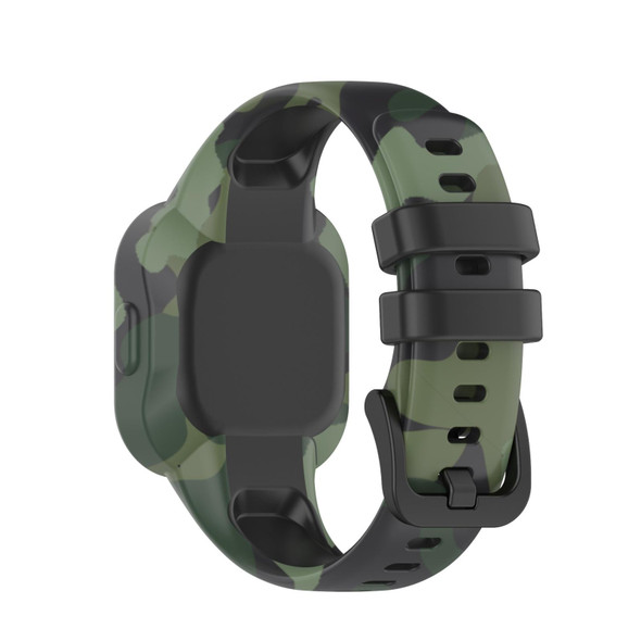 Garmin Vivofit JR3 Silicone Printing Watch Band(Camouflage Green)