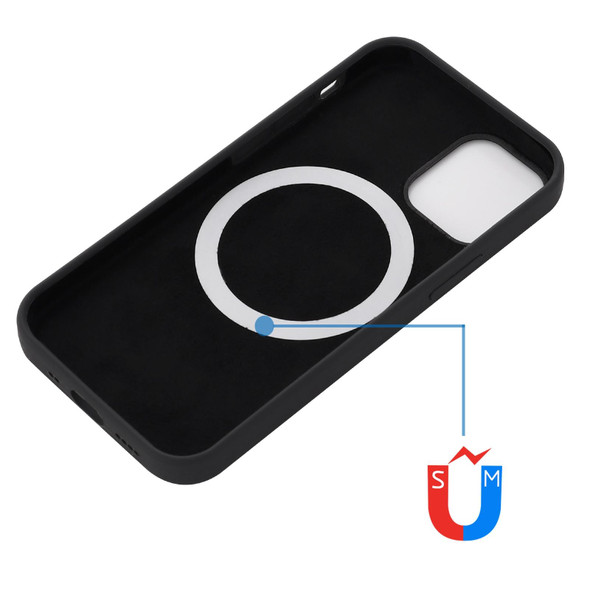 Shockproof Silicone Magnetic Magsafe Case - iPhone 13 mini(Black)