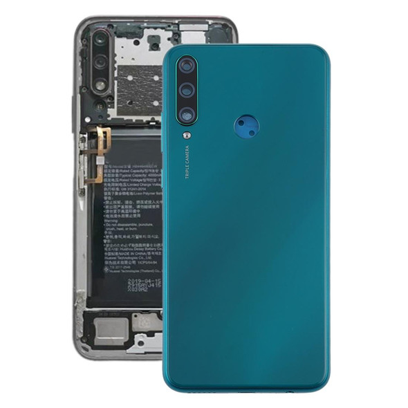 Original Battery Back Cover with Camera Lens Cover for Huawei Y6p(Green)