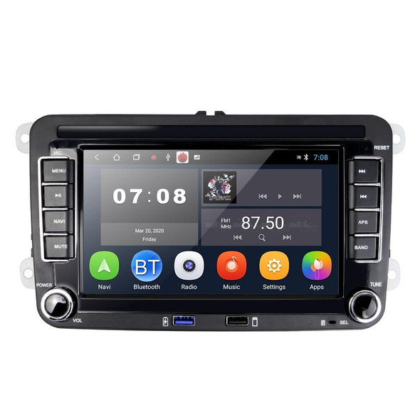 Suitable for Volkswagen 7-inch Car Multimedia Player Navigation Bluetooth Reversing Integrated Machine Android 10.0, Specification: 1+16G