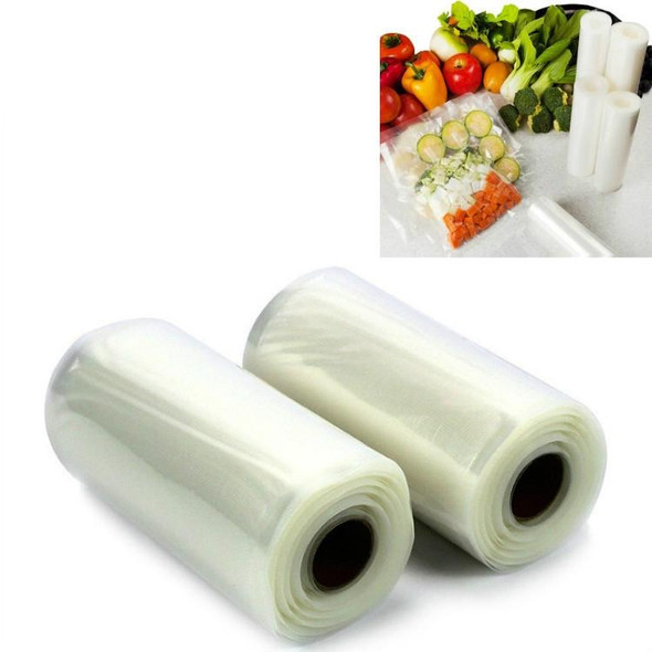 2 Rolls Food Vacuum Preservation Bag Grid Rice Packaging Vacuum Roll Bag, Size:25x500cm