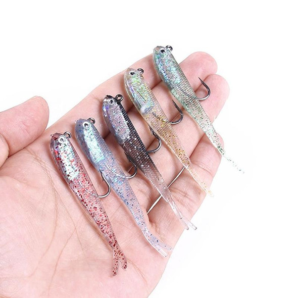 10 PCS HENGJIA 7cm 5g Fork Tail Pack Fish Sea Fishing Tools Luya Bait(1)