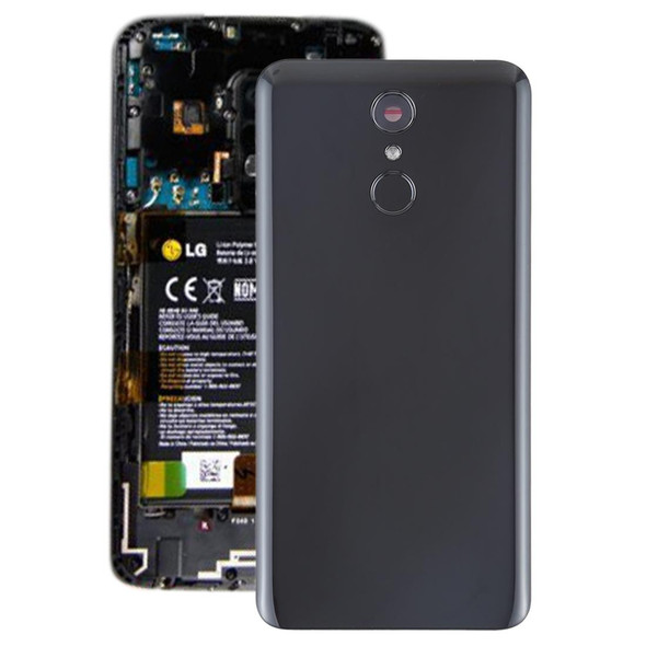 Battery Back Cover with Camera Lens & Fingerprint Sensor for LG Q7 / Q7+(Black)