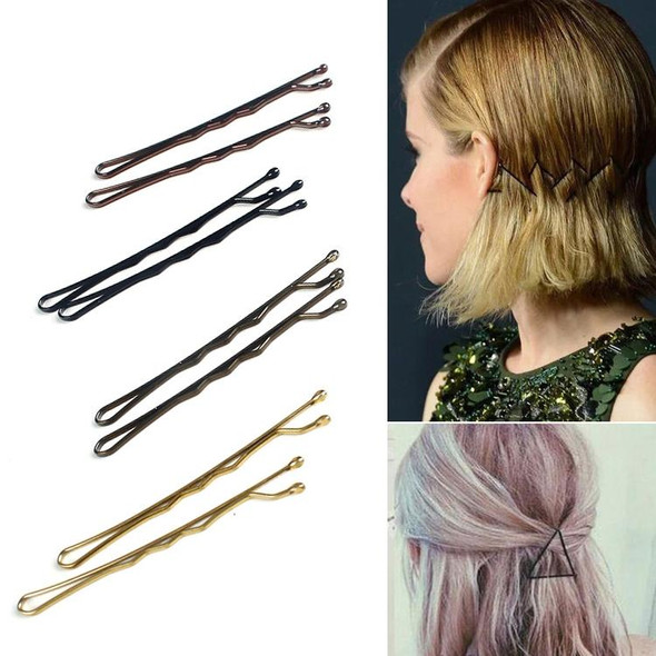 3 PCS Female Black Gold Barrettes Hair Clips Headbands Hair Accessories(1#Black)