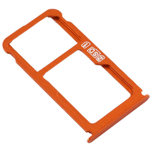 SIM Card Tray + SIM Card Tray / Micro SD Card Tray for Nokia 7 Plus TA-1062 (Orange)